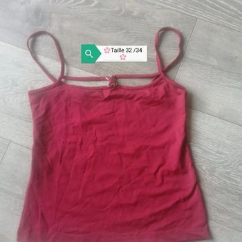 🌸Top cropped rouge original Taille 32 Tendance 2022 "MCK Paris" 🌸