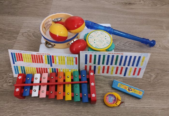 Lot de 8 instruments de musique enfants