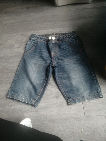 Short en jean taille élastique 8A