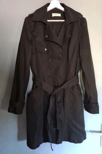 Trench noir Camaïeu 40