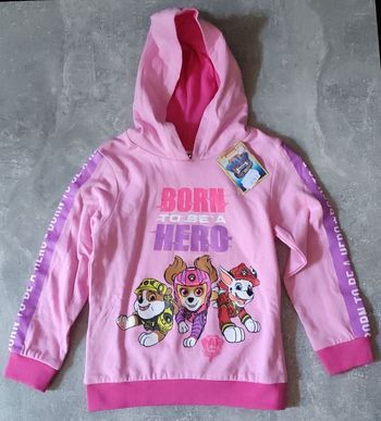 Haut sweat capuche Pat patrouille 4 ans