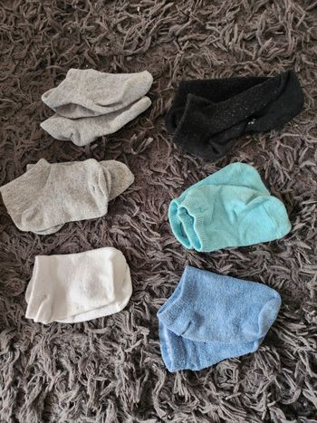 Lot 6 socquette taille 23/26