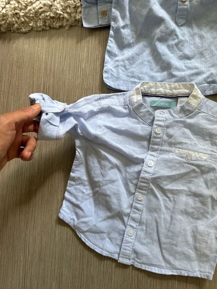 Lot2 chemises assez chic 9 mois garçon - photo numéro 3