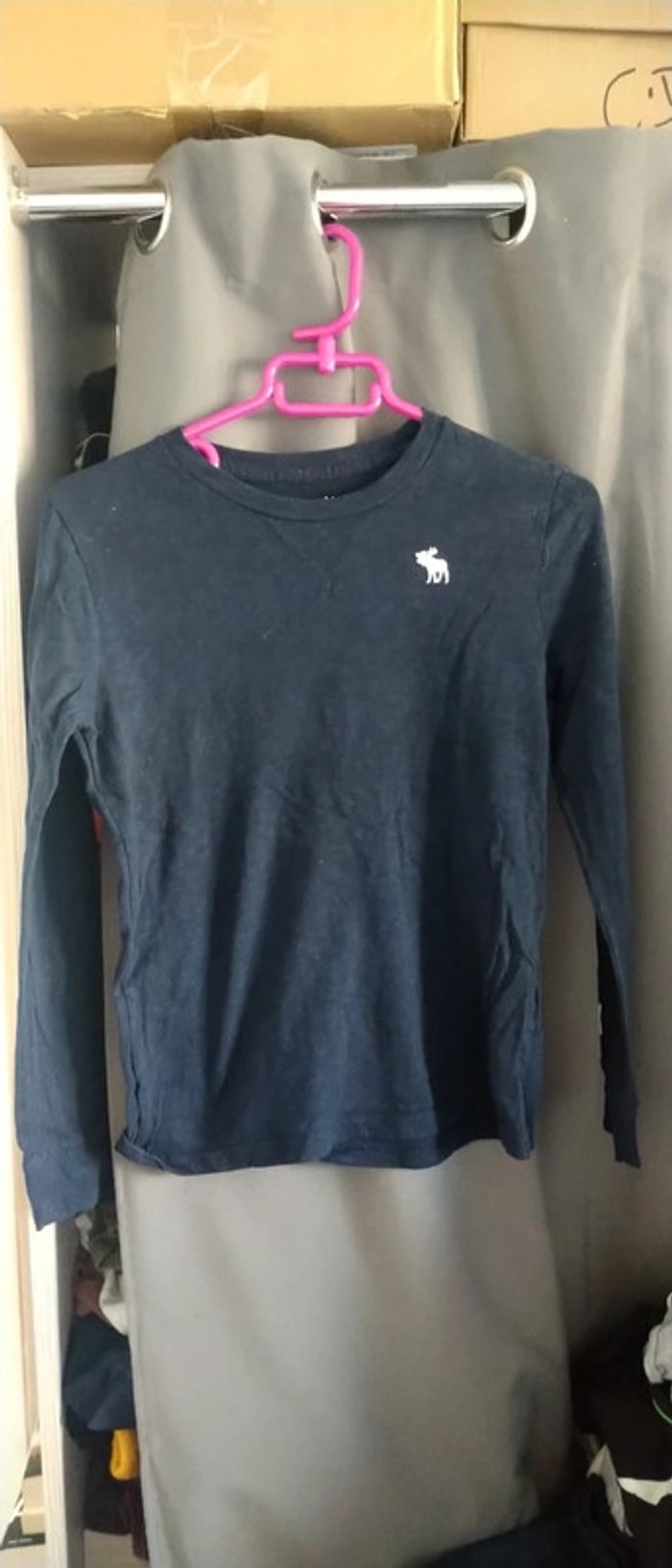 Tee shirt marine logo abercrombie garçon 11 ans