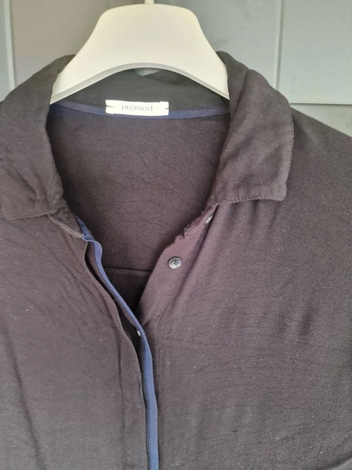 Chemise noir et bleu marine - photo numéro 7