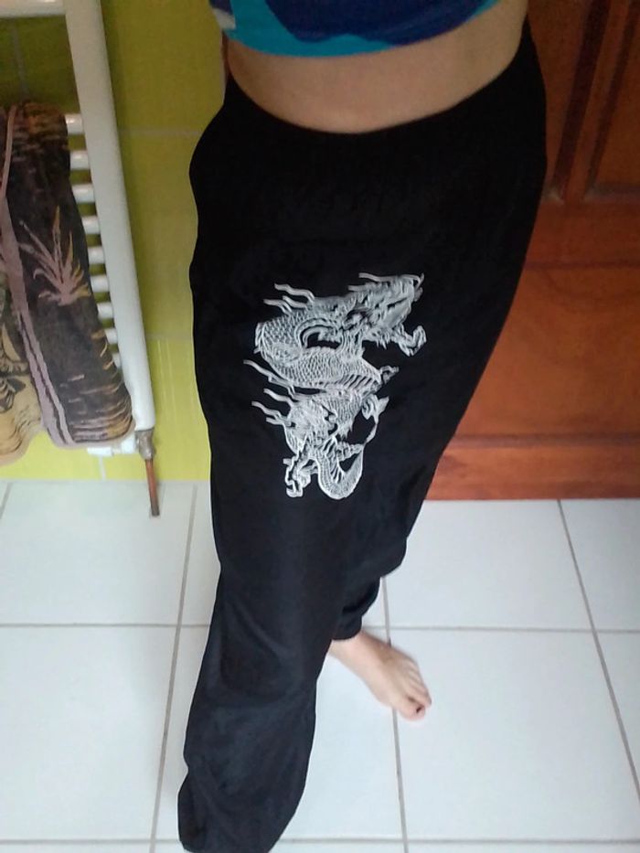 Pantalon femme noir Style jogging Shein - photo numéro 3