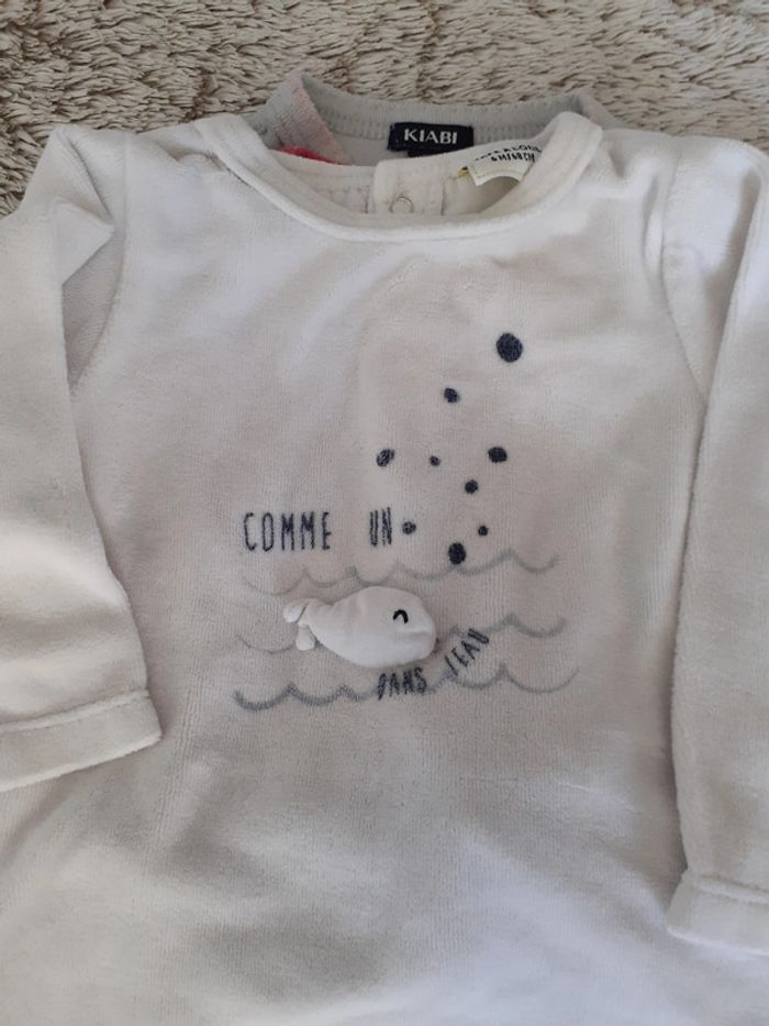 Lot de 5 pyjamas velours 6 mois - photo numéro 7