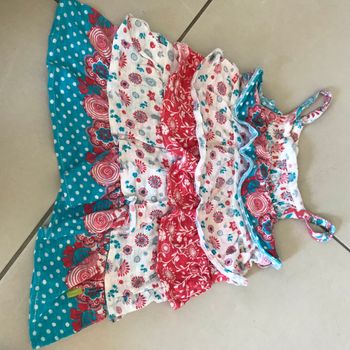 Robe tunique à volants 4-5 ans