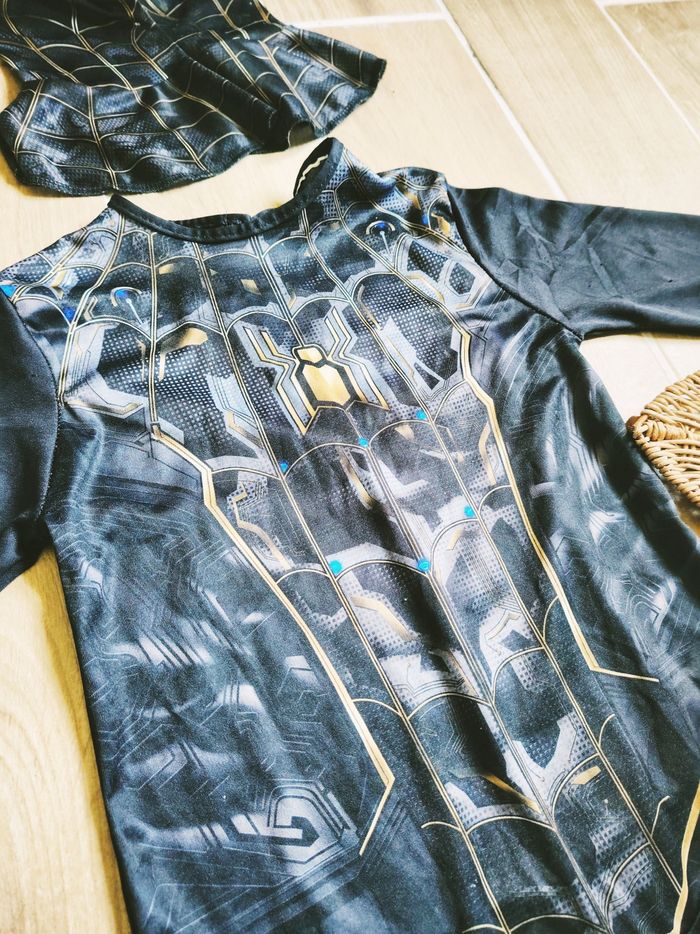 💫Déguisement /costume avec cagoule Spider-man noir No way Marvel Avengers - photo numéro 3