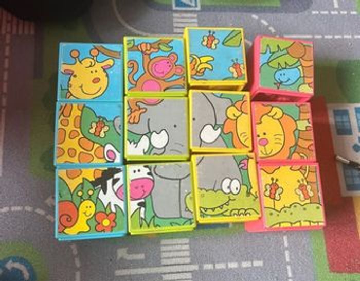 Jeu cube encastrable