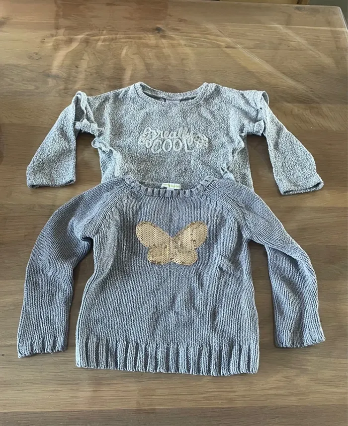Lot de 2 pulls fille 2 ans - photo numéro 2