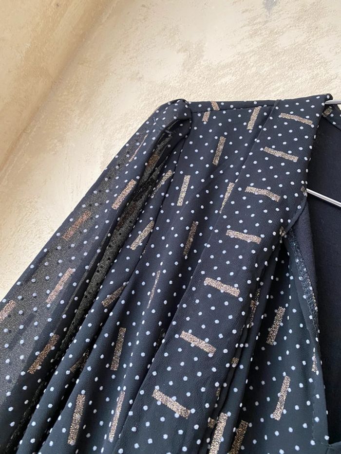 Robe longue fluide noire et doré By Coco M - photo numéro 4