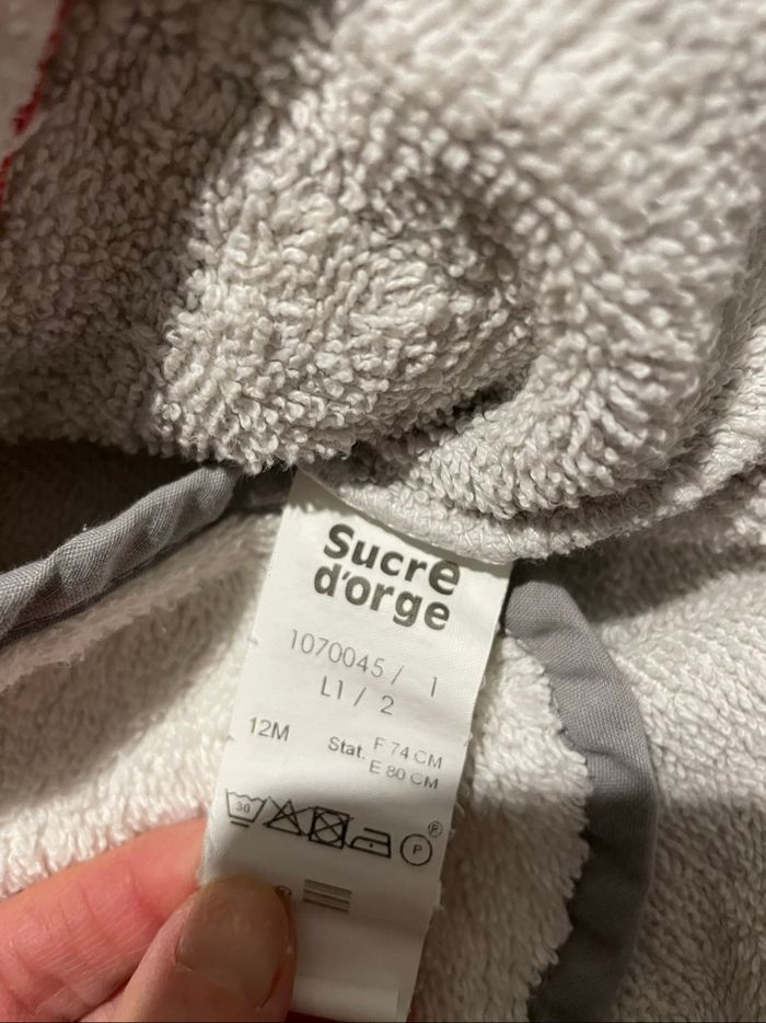 Peignoir de bain Sucre d’Orge 12 mois - photo numéro 4