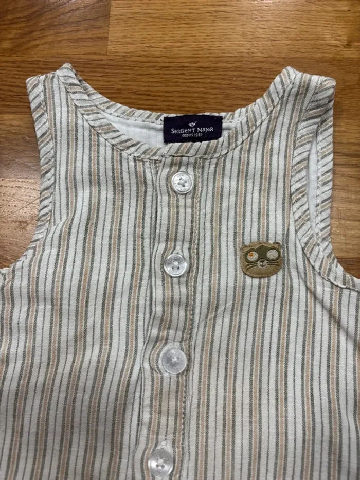 Jolie barboteuse sergent major 9 mois garçon - photo numéro 3