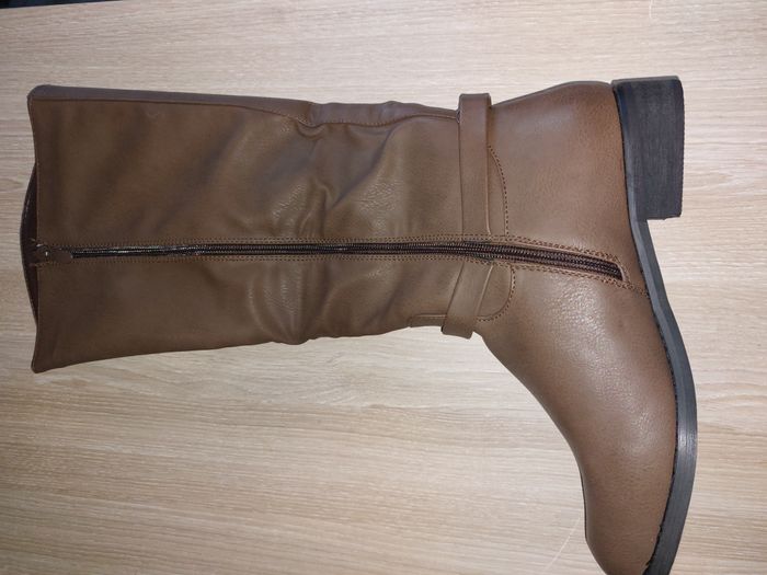 belles bottes marron 39 - photo numéro 2