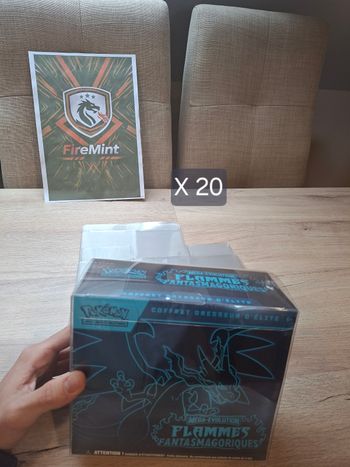 Lot x20 Protection ETB Pokémon Firemint – Accessoire Collection