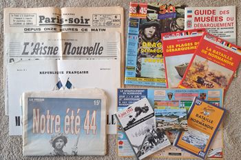 📚 Lot de divers documents livres magazines 2ème Guerre Mondiale et Débarquement de Normandie
