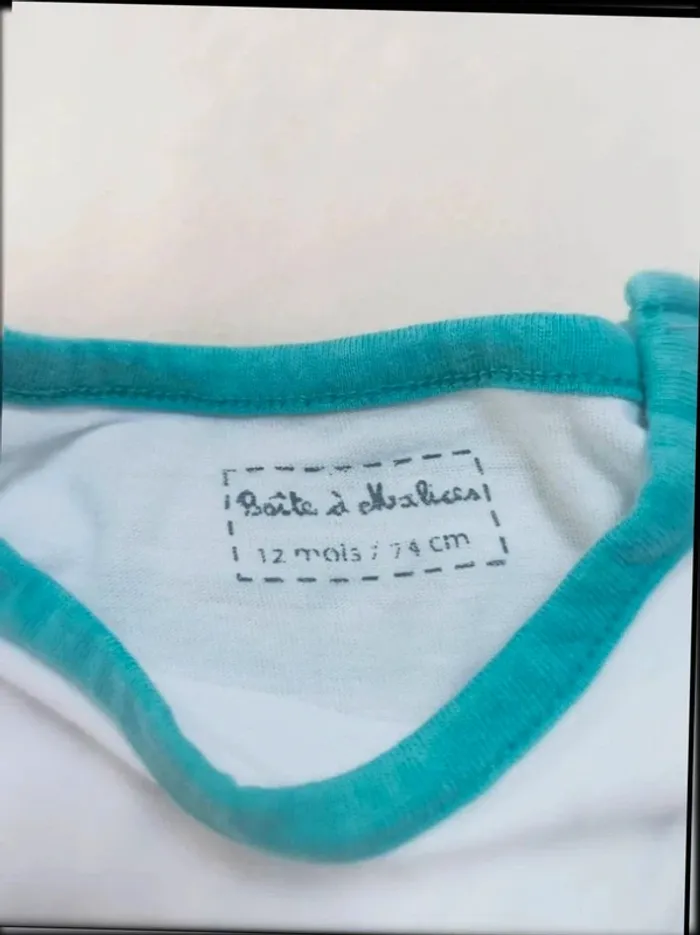 Tee-shirt manches courtes Boîte à Malices garçon 12 mois - photo numéro 2