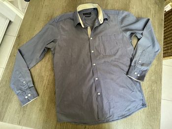 Chemise bleu rayée