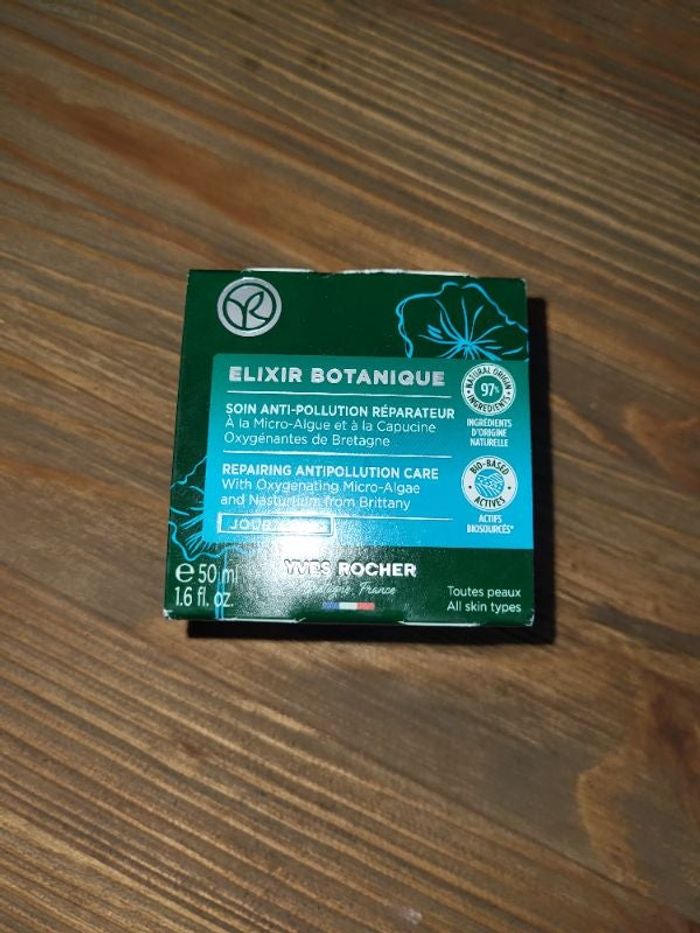 creme elixir botanique soin anti pollution reparateur yves rocher