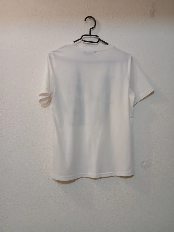 T-shirt femme blanc/noir basic " shein" taille m - photo numéro 4