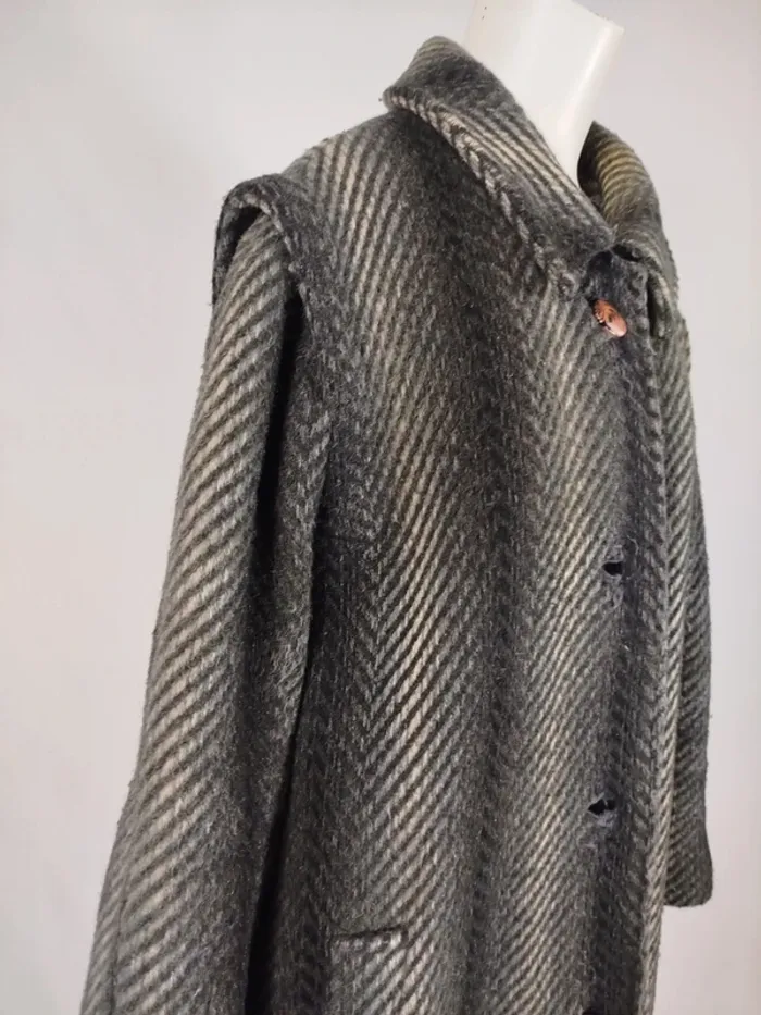 Manteau 100% Mohair Manteau long femme laine A265 - photo numéro 3