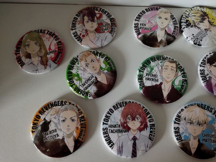 Tokyo Revengers Lot de 13 pin's collection - photo numéro 2