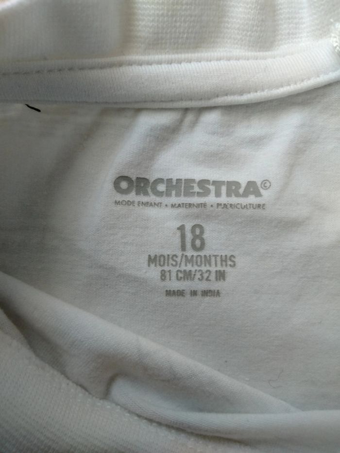 Ensemble tshirt et short, orchestra, taille 18 mois - photo numéro 5