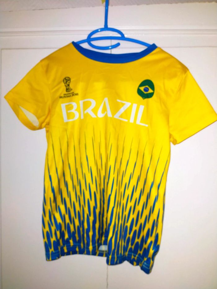 T-shirt FIFA Russia 2018 10 ans jaune, bleu