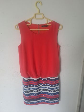 Robe rouge bleu Uni.ka Taille S