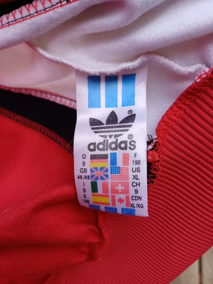 Veste vintage basket-ball à manches courtes Adidas Tracksuit année 80/90 taille XL - photo numéro 5