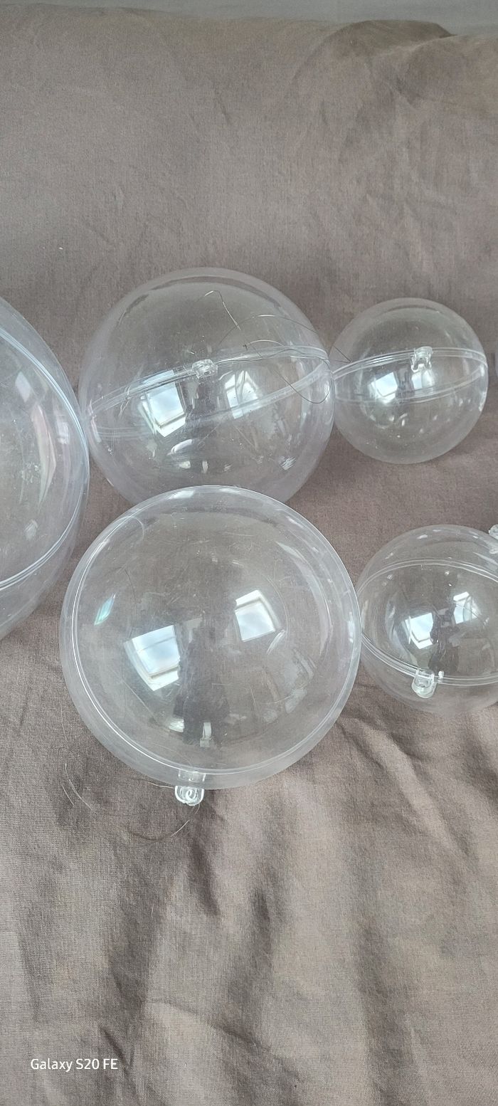 10 boules en plastique à décorer - photo numéro 3