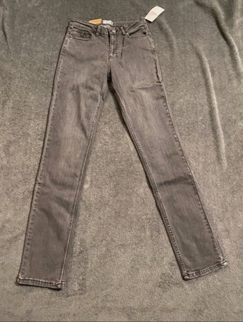 Jean droit taille haute Gris marque kiabi taille 34 neuf