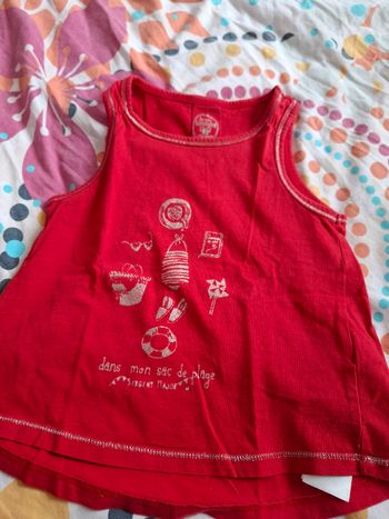 T-shirt évasé sans manche sergent major 4 ans tbe
