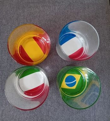 Lot de 4 verres coupe du monde