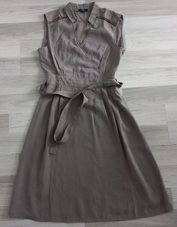 Robe longue sans manches marron Tex taille M