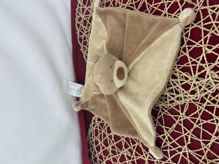 Doudou plat ours écru beige NICOTOY ORCHESTRA - photo numéro 4