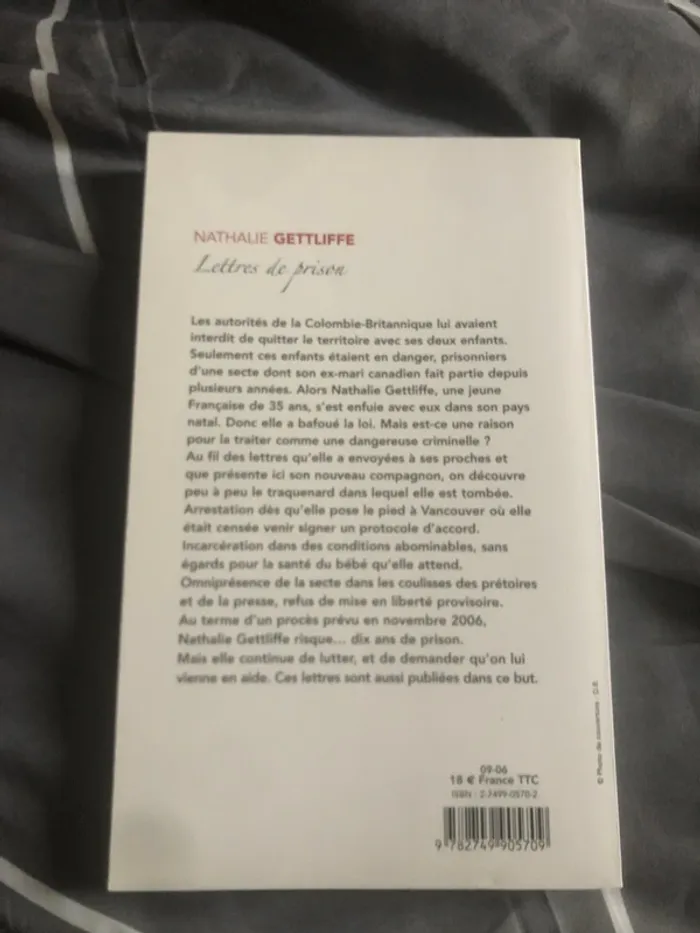 Livre lettre de prison 📕 - photo numéro 3