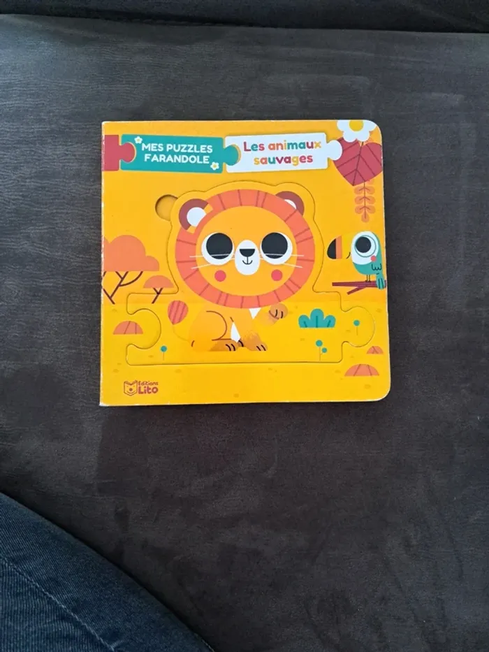 Livre puzzle animaux sauvages