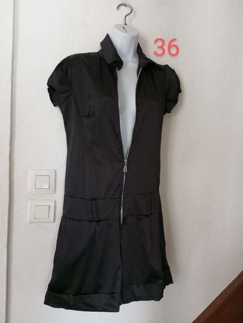 Combi short satiné femme 36