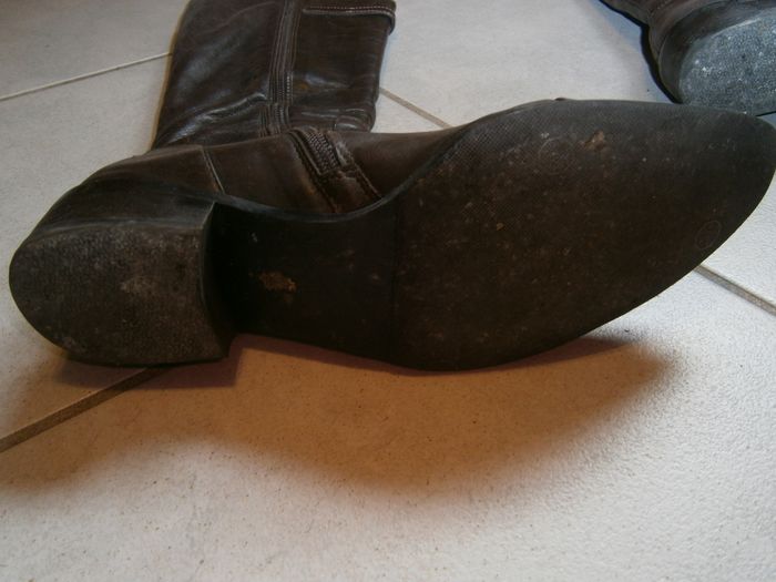 Bottes en cuir TOPY marron P38 - photo numéro 9