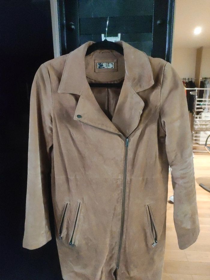 Manteau cuir grain de malice taille 40 - photo numéro 3