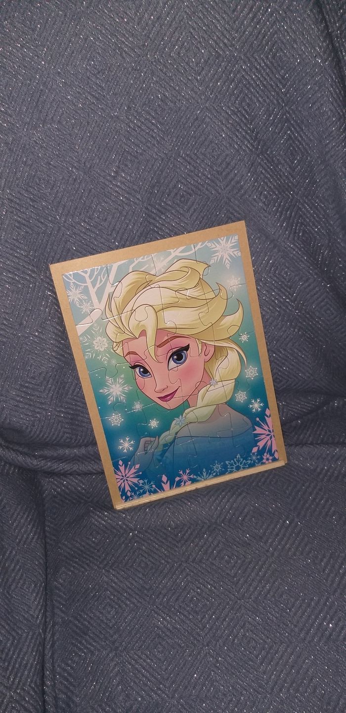 🧩 Lot de 2 puzzles 20 pièces " Reine des neiges " - photo numéro 2