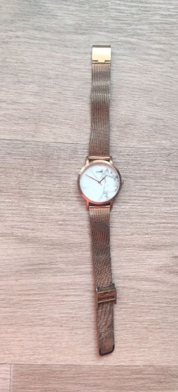 Montre Cluse marbre or rose