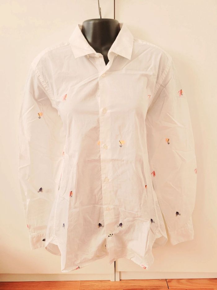 Chemise chemisier blanc Vicomte Albiate Milano Vicomte A Japan 100% coton multicolore - photo numéro 2