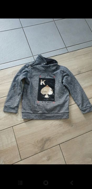 Sweat paillettes ikks 6 ans