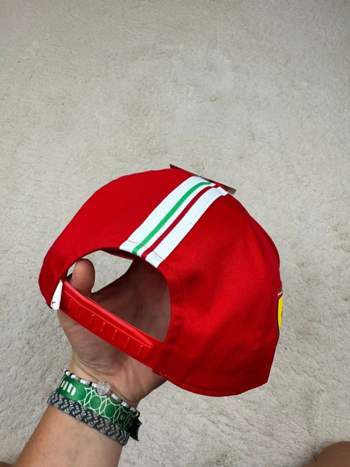 Casquette Puma Ferrari F1 16 Charles Leclerc Rouge Neuve - photo numéro 4