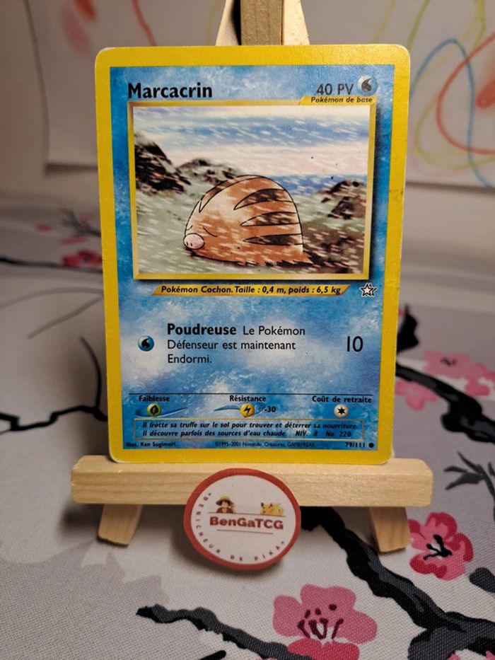 Carte Pokémon Marcacrin 79/111 Neo Genesis ed2 Wizards Fr