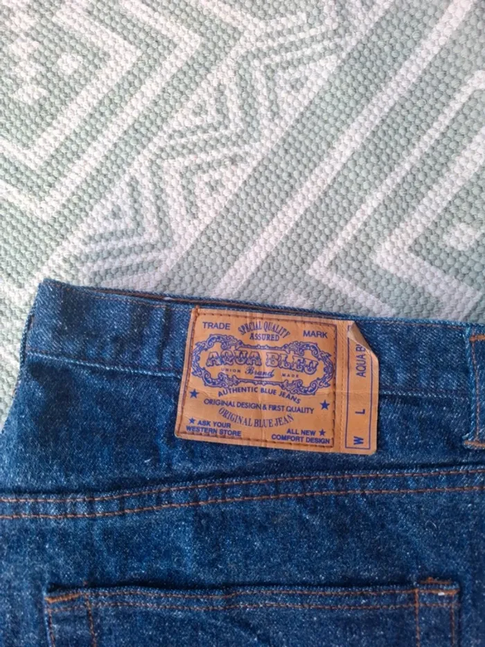 Jeans taille 52 aqua bleu - photo numéro 3