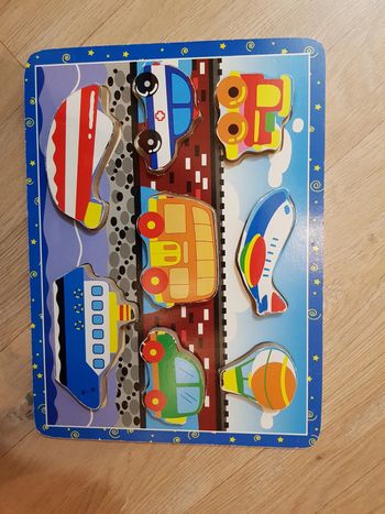 Puzzle encastrement vehicules